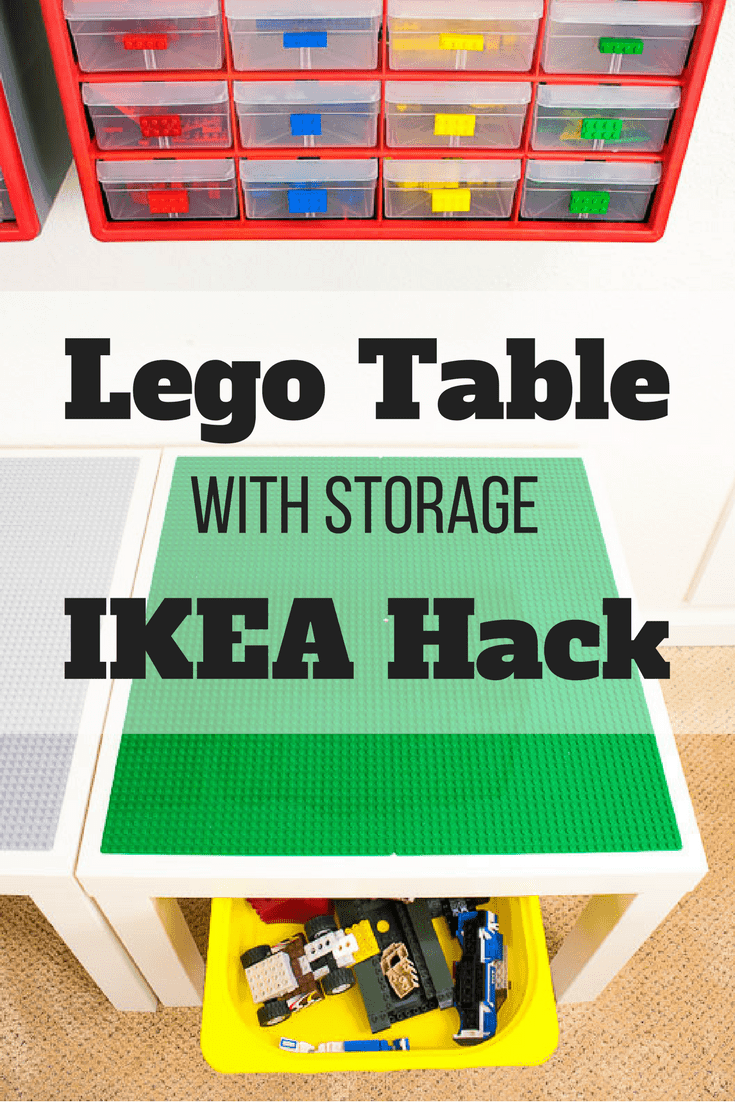 Lego Table with Storage IKEA Hack The Handyman's Daughter