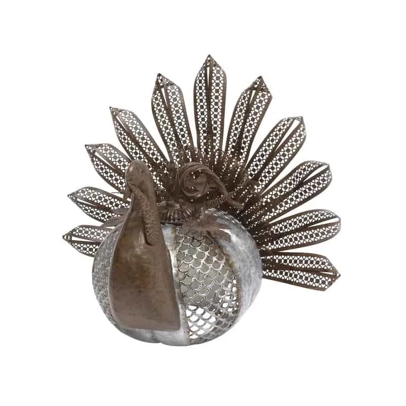 metal turkey decoration