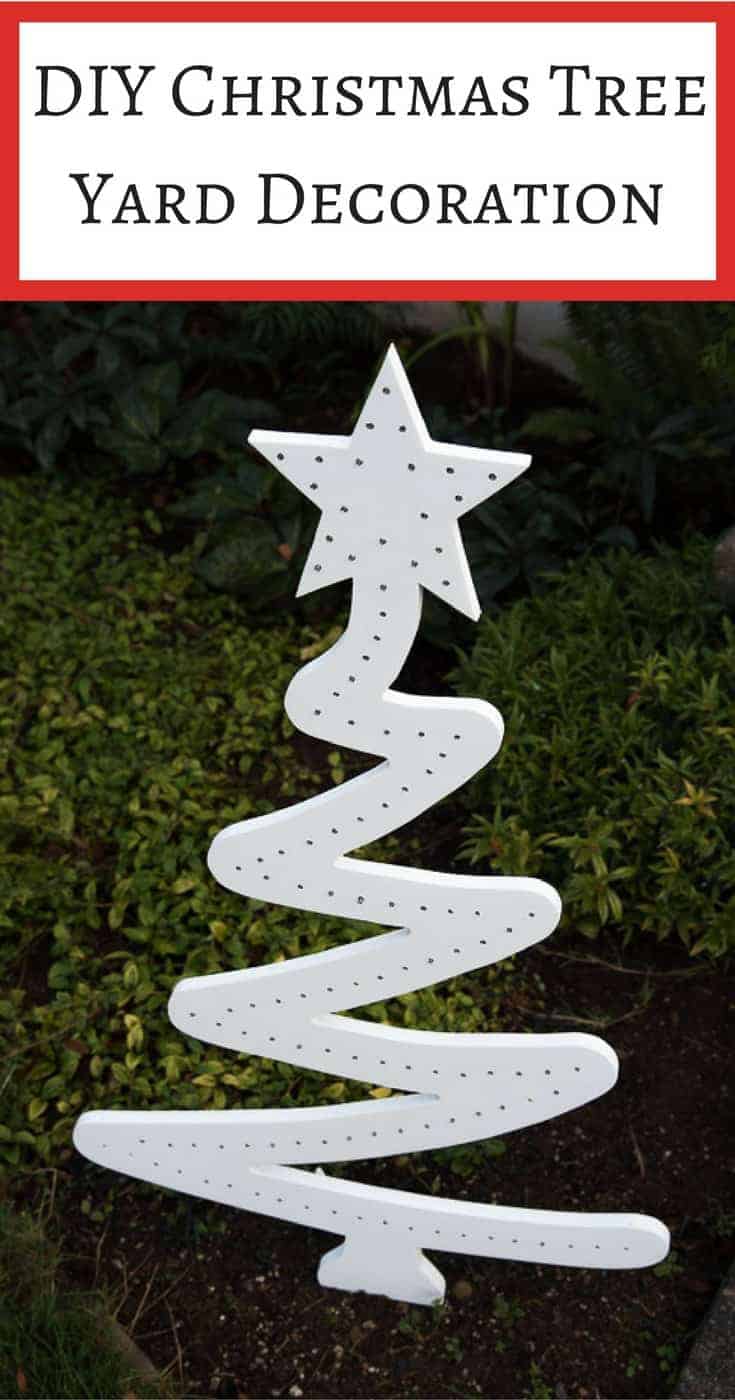 DIY Wooden Christmas Tree for the Yard The Handyman's Daughter
