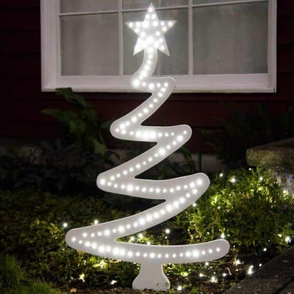 outdoor Christmas tree decoration