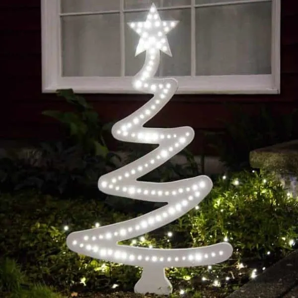 outdoor Christmas tree decoration