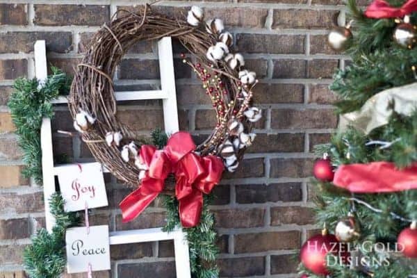 Make this decorative ladder by Hazel and Gold, and leave it up all year long!