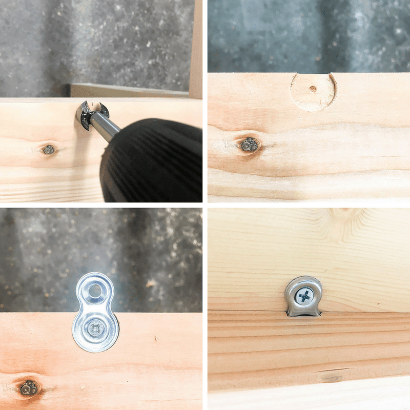 How to Attach Figure 8 Brackets for Table Tops The Handyman's Daughter