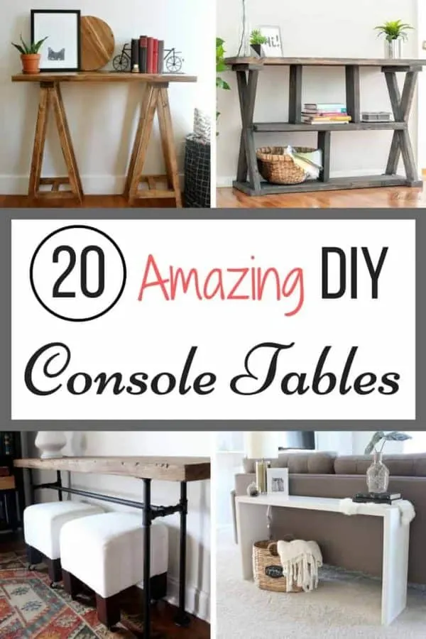 20 Amazing Diy Console Tables The, Wood Console Table Plans
