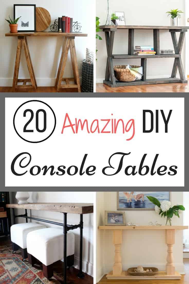 20 Amazing DIY Console Tables The Handyman s Daughter 17-easy-diy-console-table-ideas