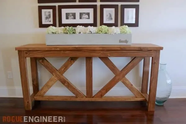 20 Amazing Diy Console Tables The Handyman S Daughter 20 Amazing Diy Console Tables The, Diy Outdoor Console Table Plans