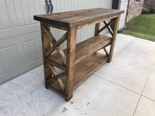 20 Amazing Diy Console Tables The, Rustic Console Table Plans