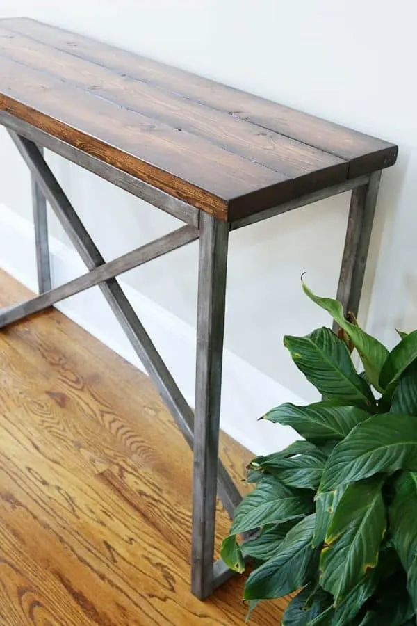 20 Amazing Diy Console Tables The, X Base Console Table Plans