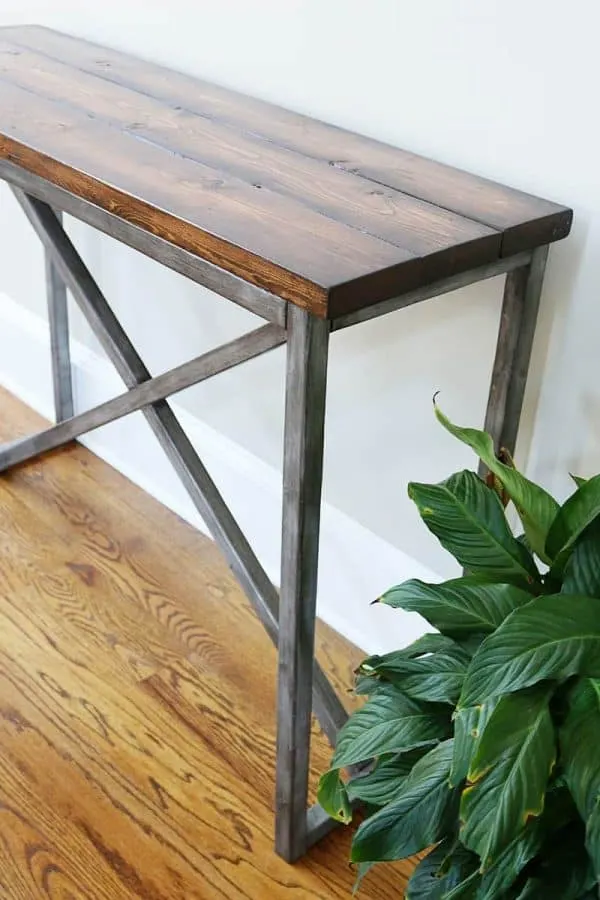 20 Amazing Diy Console Tables The Handyman S Daughter 20 Amazing Diy Console Tables The, Iron Console Table Base