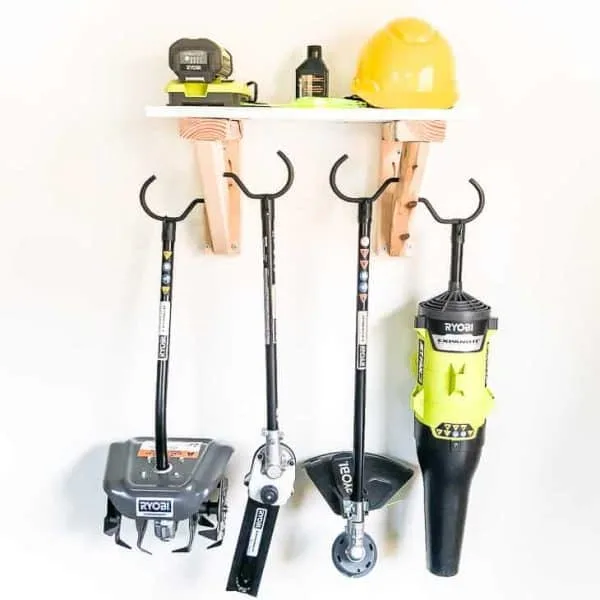 garden tool storage rack