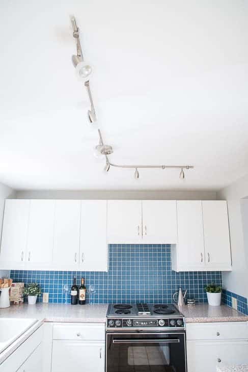 new L shaped kitchen track lighting