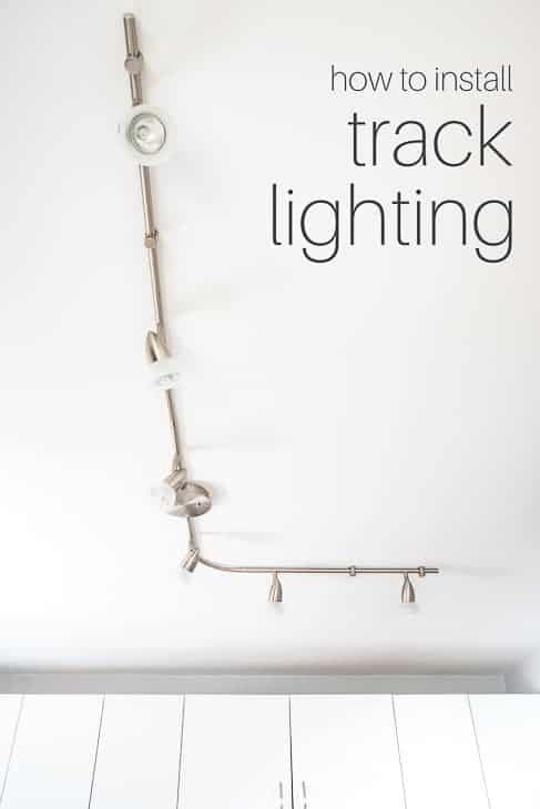 how to install track lighting