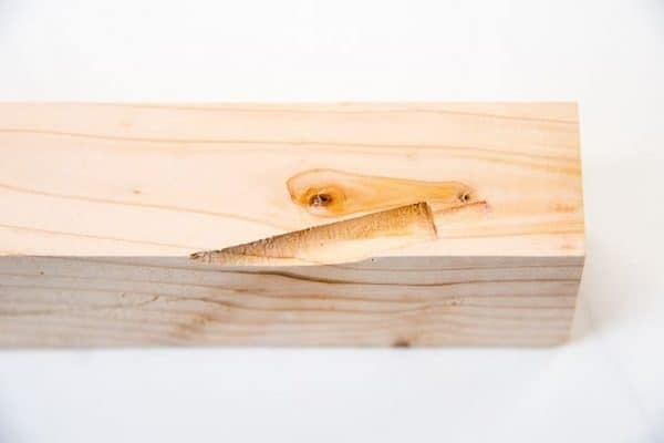 cutaway of pocket hole in wooden board