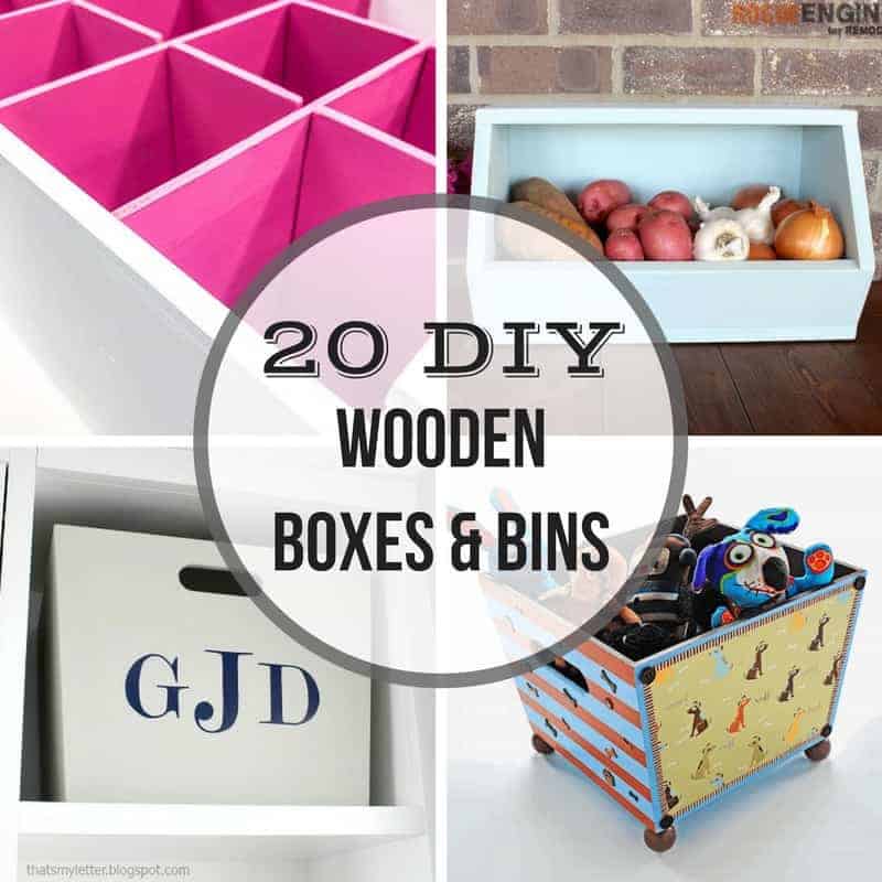 20 Diy Wooden Boxes And Bins To Get, Small Wooden Box Ideas