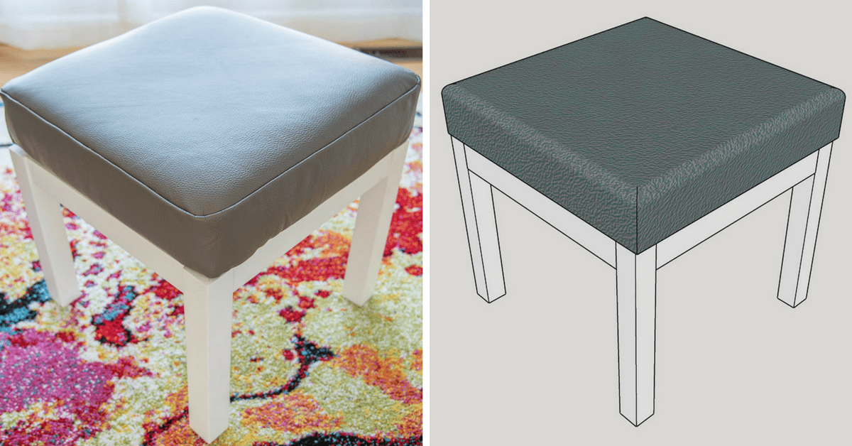 DIY Ottoman Makeover & Woodworking Plans The Handyman's Daughter