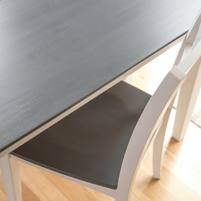 The Perfect Grey Wood Stain - Dining Table Makeover - The ...