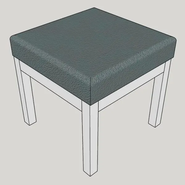 3D model of DIY ottoman