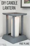 DIY candle lantern with text overlay