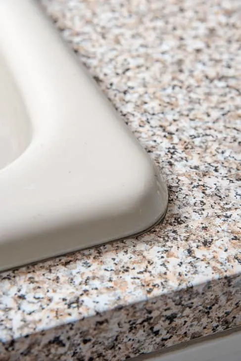 countertop contact paper next to the sink