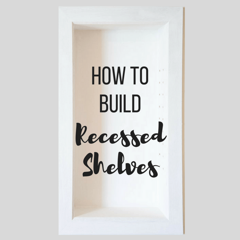 how to build recessed shelves