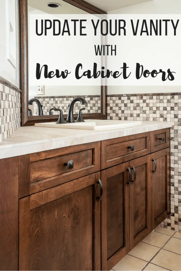 Bathroom Vanity With New Cabinet Doors, How To Make A Tiled Bathroom Vanity Top