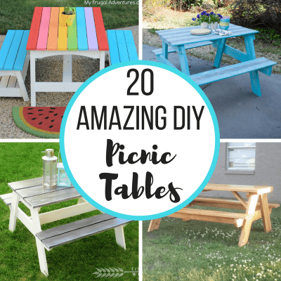 20 DIY Picnic Table Ideas to Build this Summer