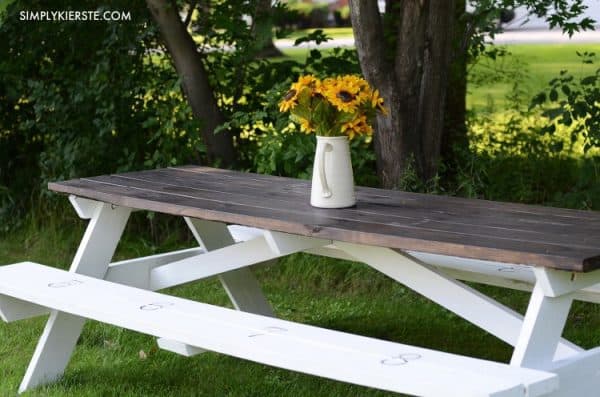 20 DIY Picnic Table Ideas to Build this Summer - The 