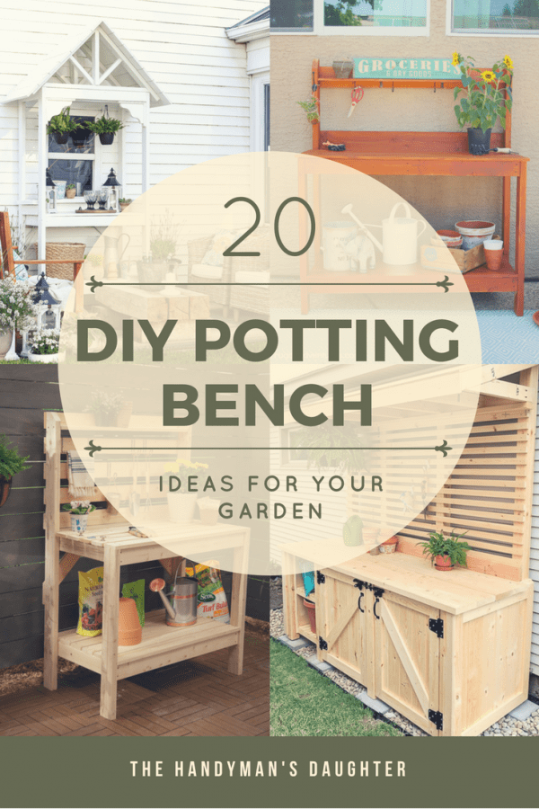 20 Diy Potting Bench Ideas For Your Garden The Handyman S