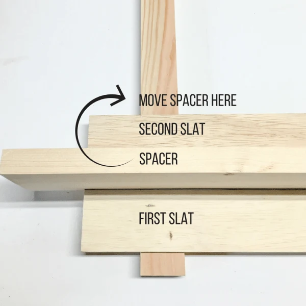 how to use a spacer to assemble a DIY karate belt display