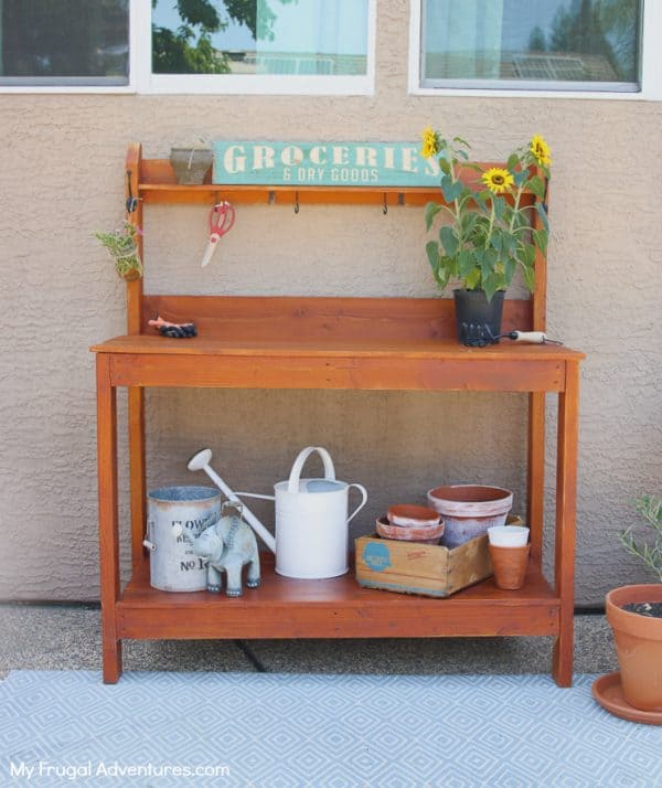 20 DIY Potting Bench Ideas for Your Garden - The Handyman's Daughter