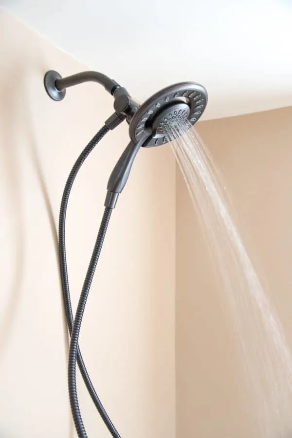 shower head with hand shower attachment