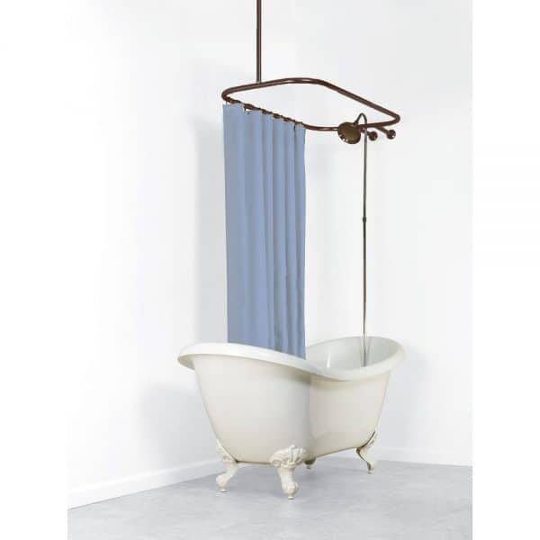 ring curtain rod for stand alone bathtub