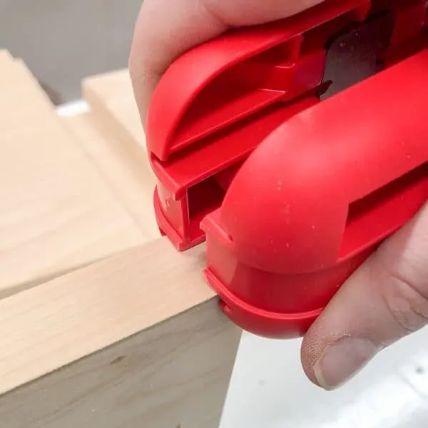 edge banding trimmer with plywood board