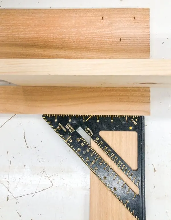 using spacer to mark distance on removable fence panel