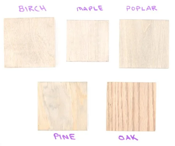 Sherwin Williams Gray Wood Stain color samples (1 coat)