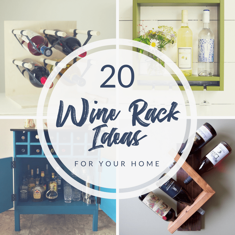 20 DIY wine rack ideas for the home collage