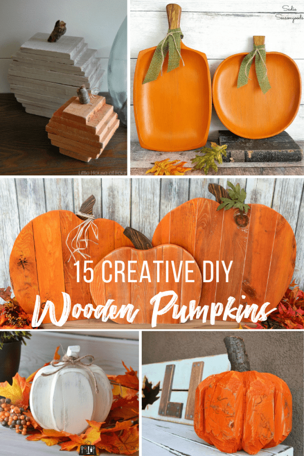 15 Creative Wooden Pumpkin Ideas - The Handyman's Daughter