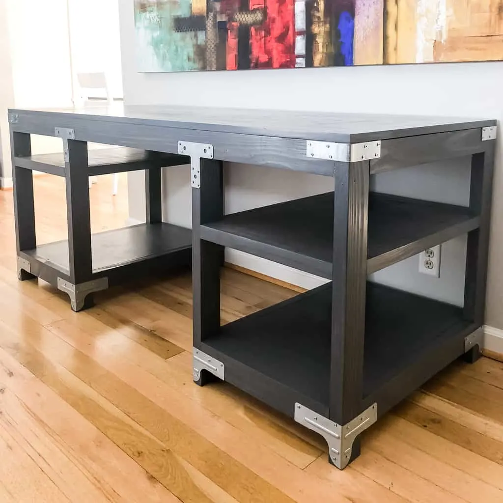 Easy DIY Desk for $40 --And Just 4 Tools! FREE PLANS!