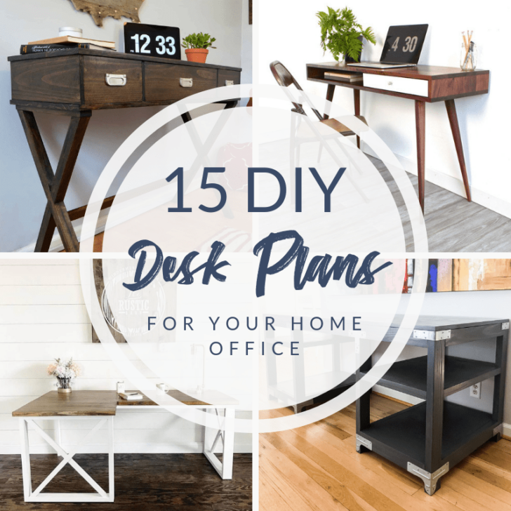 15 DIY Desk Plans for your Home Office