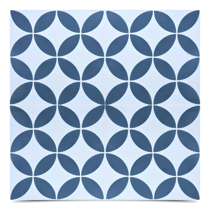 Moroccan style cement tile pattern
