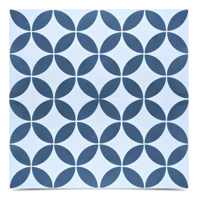 Moroccan style cement tile pattern