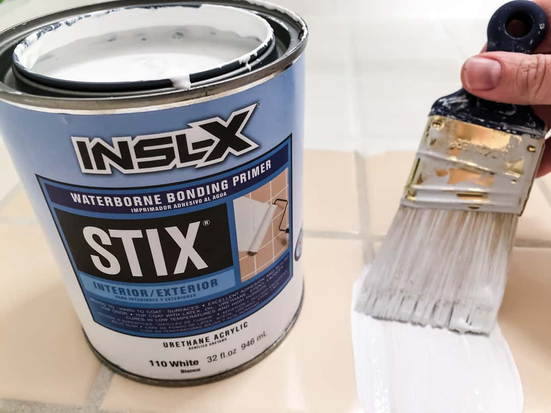INSL-X bonding primer on tile floor