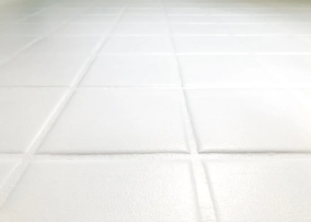 tile floor painted with floor paint