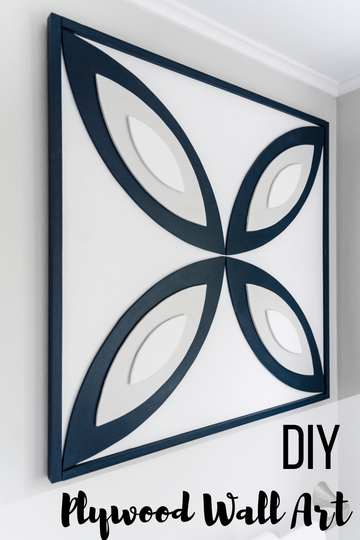 DIY plywood wall art