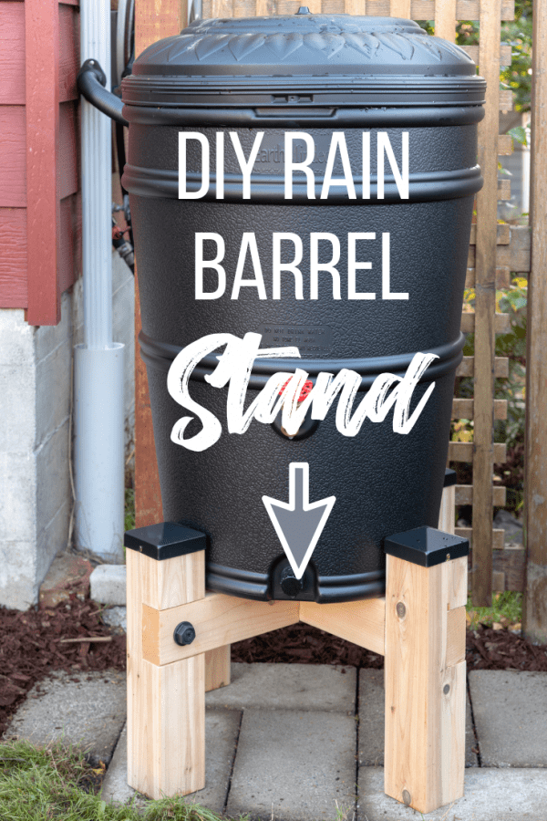 Diy Rain Barrel Stand The Handyman S Daughter - Rain Barrel Stand Diy