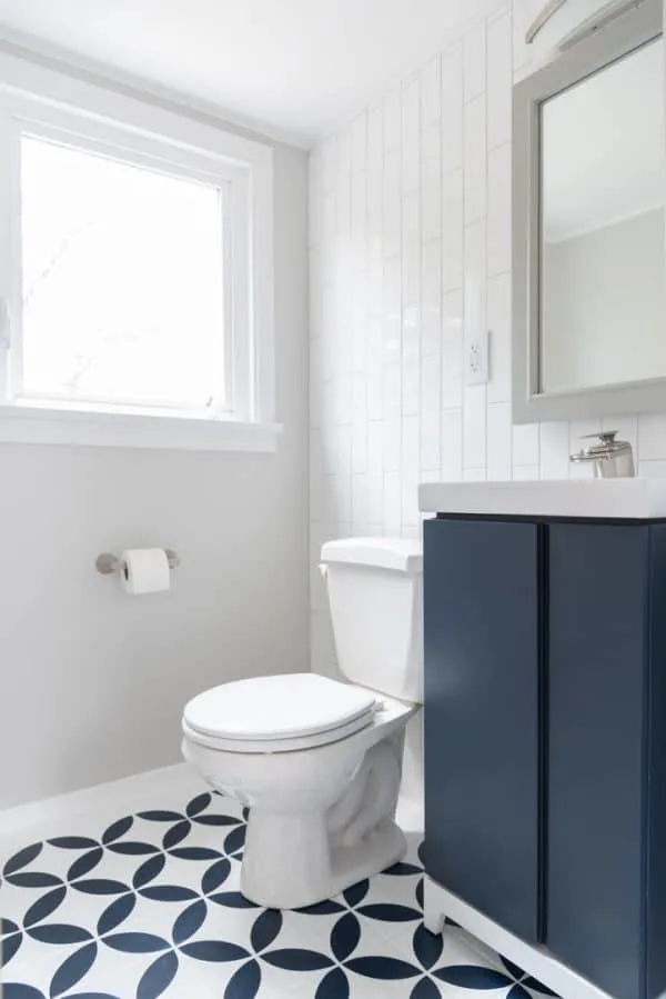 Half Bath Remodel Reveal The Handyman S Daughter - How To Remodel A Small Half Bathroom Vanity Unit