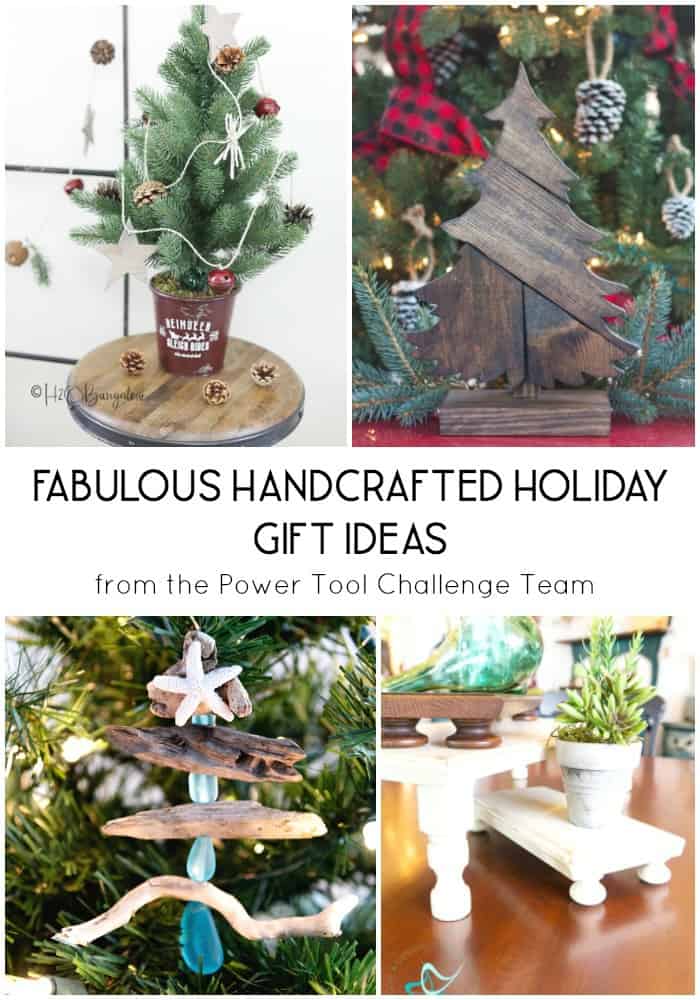 four Christmas decor ideas made of wood