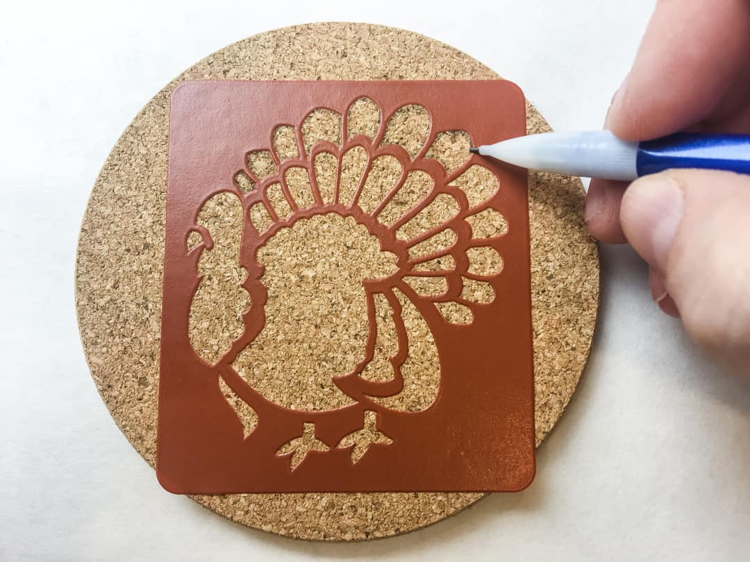 tips for wood burning stencils on cork the handymans daughter