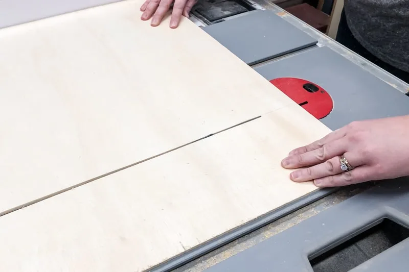 cutting plywood backing for Lego minifigure display