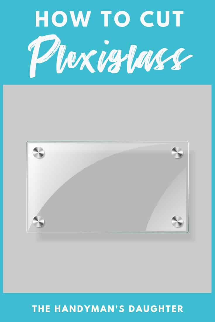 How to Cut Plexiglass with image of plexiglass rectangle on gray background